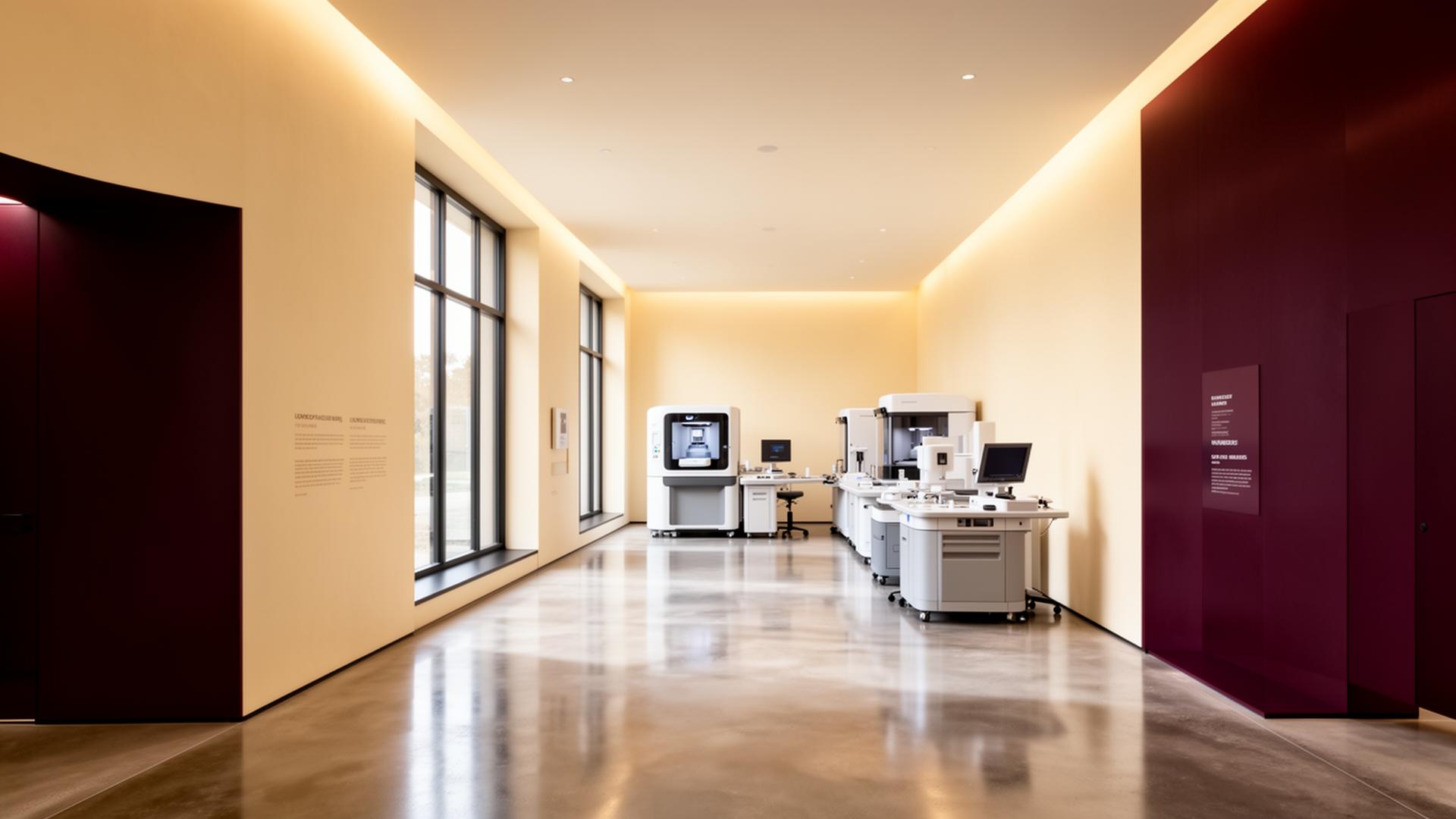 Notre laboratoire, architecture contemporaine et lumière naturelle